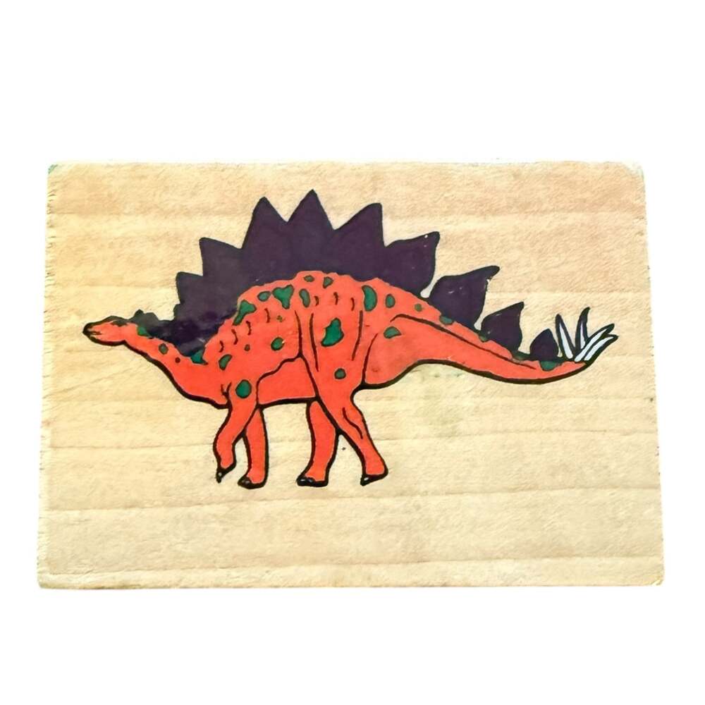 Melissa & Doug Stegosaurus Dinosaur Rubber Stamp
